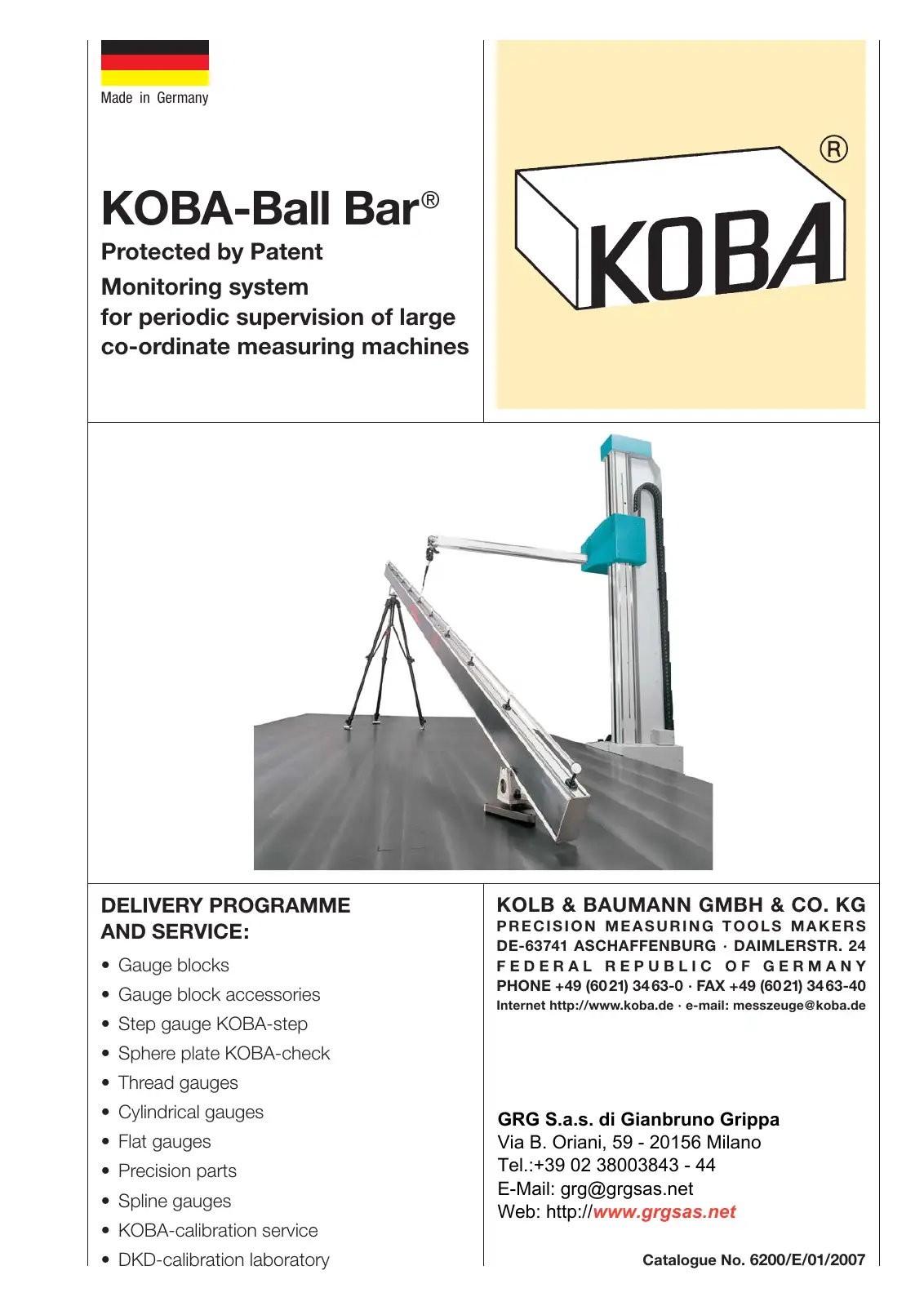 Catalogo KOBA-Ball Bar